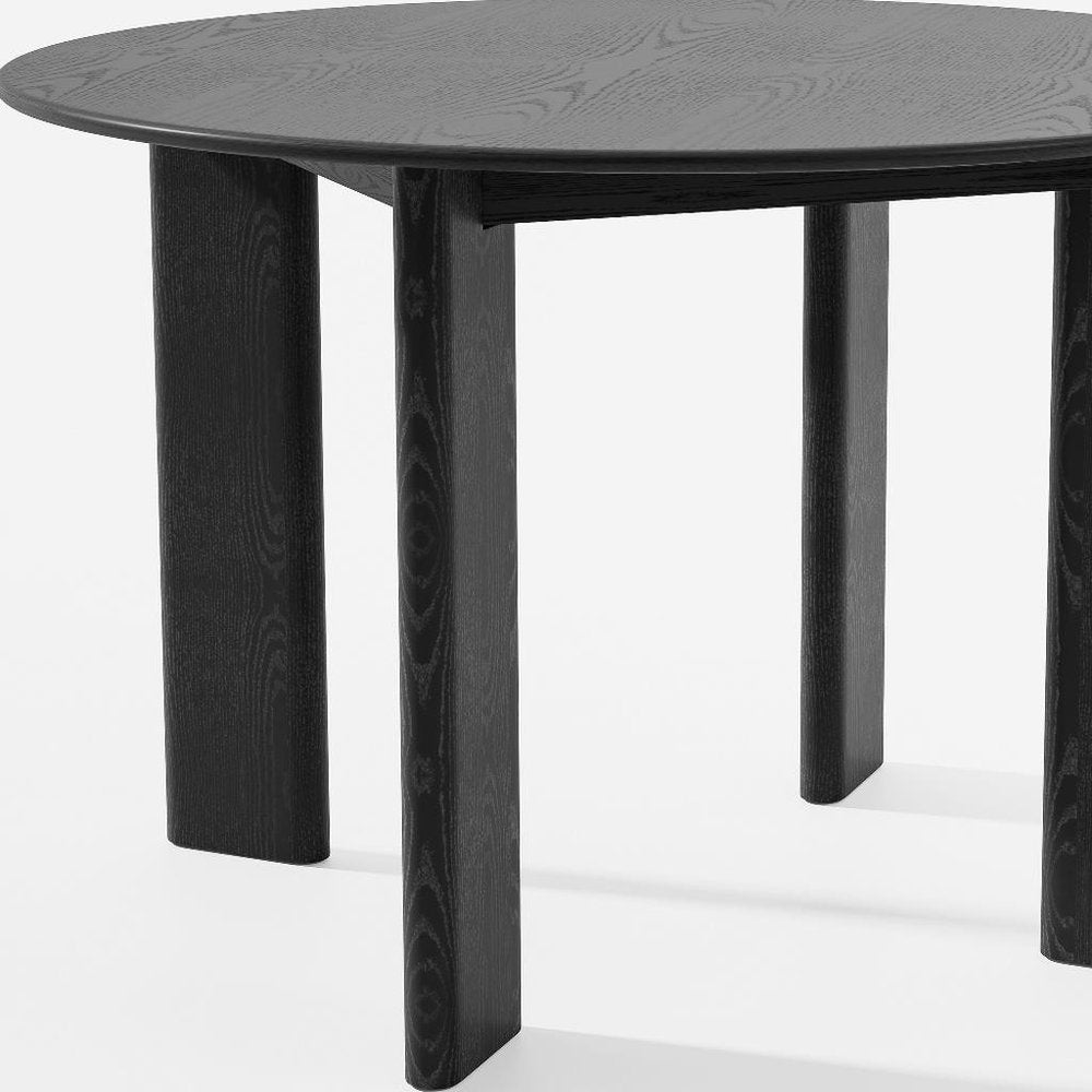 45" Walnut Solid Wood Round Top Dining Table