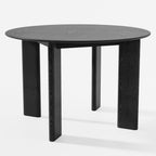 45" Walnut Solid Wood Round Top Dining Table