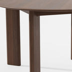 51" Walnut Solid Wood Oval Dining Table