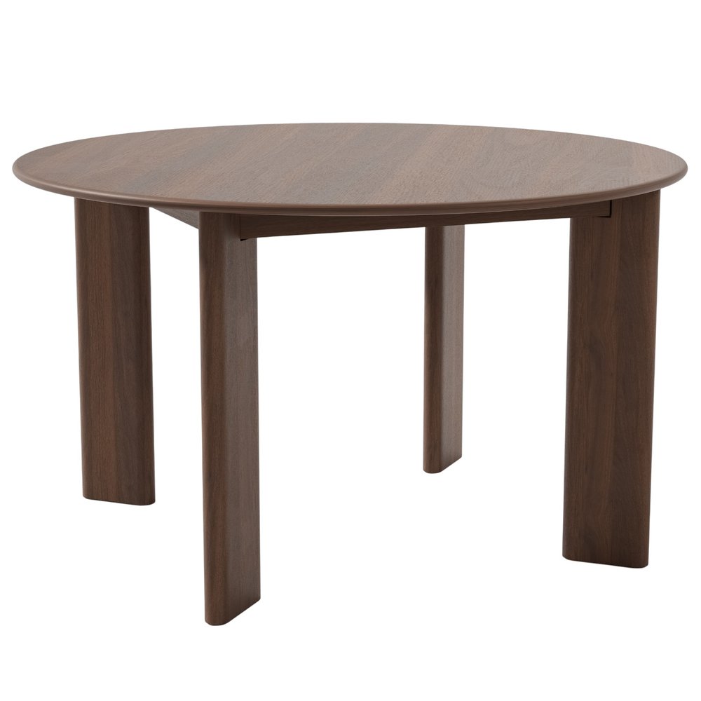 51" Walnut Solid Wood Oval Dining Table