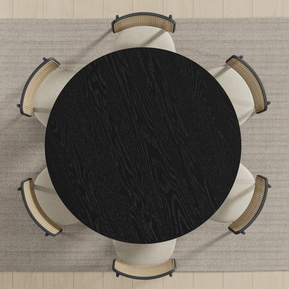 51" Walnut Solid Wood Oval Dining Table