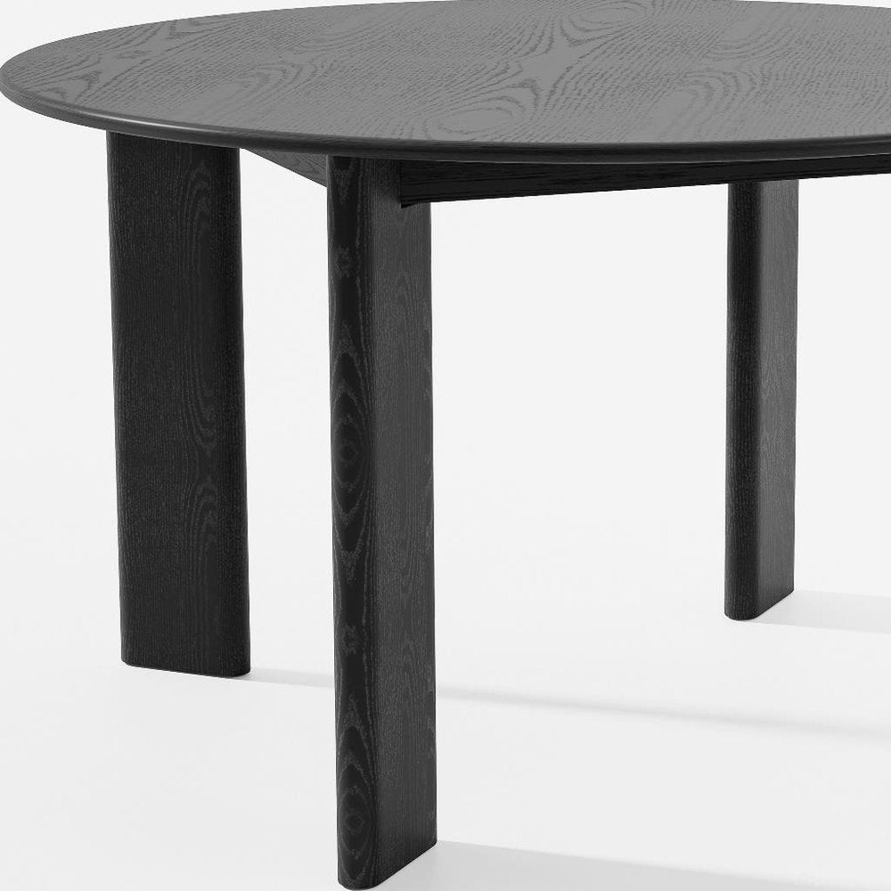 51" Walnut Solid Wood Oval Dining Table