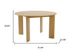51" Walnut Solid Wood Oval Dining Table