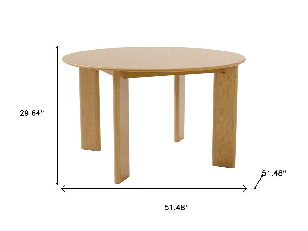 51" Walnut Solid Wood Oval Dining Table
