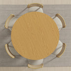 51" Walnut Solid Wood Oval Dining Table