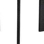 42" Black Solid Wood Three Leg Base Round Top Dining Table