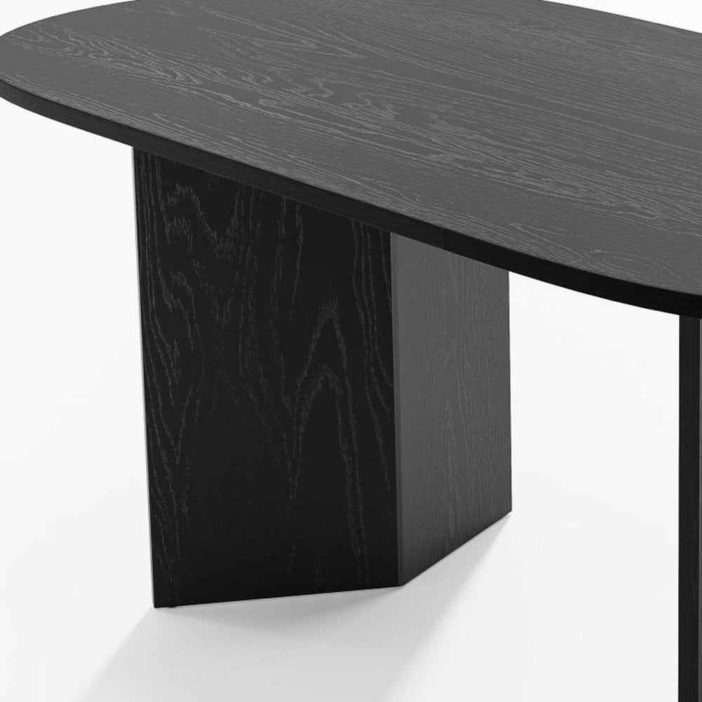 67" Brown Wood Double Pedestal Base Oval Dining Table