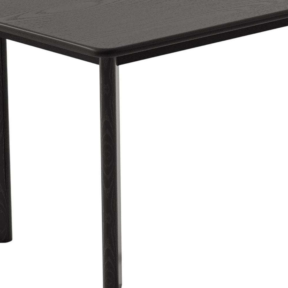 66" Brown Solid Wood Dining Table