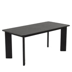 66" Brown Solid Wood Dining Table