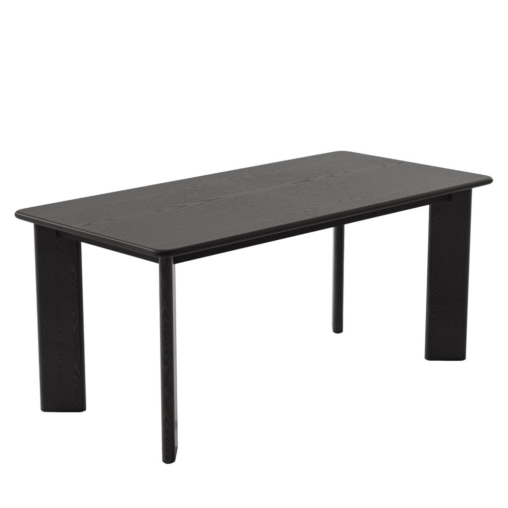 66" Brown Solid Wood Dining Table