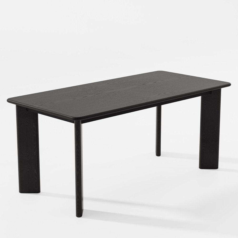 66" Brown Solid Wood Dining Table