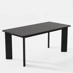 66" Brown Solid Wood Dining Table