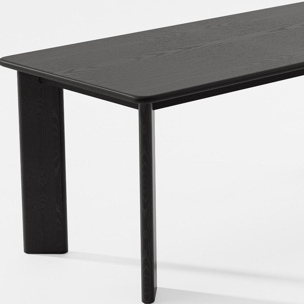 66" Brown Solid Wood Dining Table