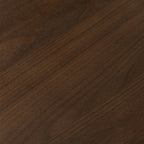 66" Brown Solid Wood Double Pedestal Base Oval Dining Table