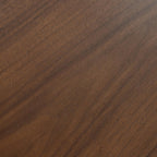 58" Black Solid Wood Round Top Dining Table