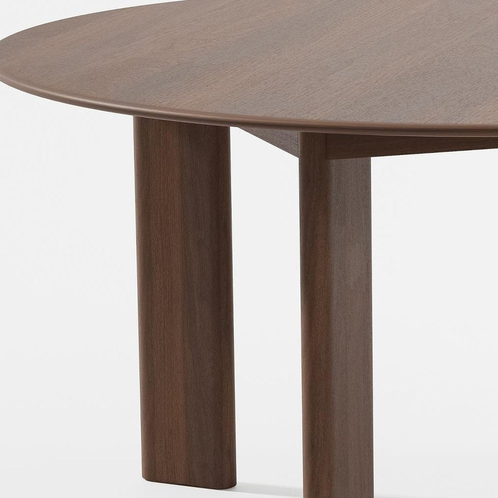 58" Black Solid Wood Round Top Dining Table