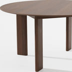 58" Black Solid Wood Round Top Dining Table