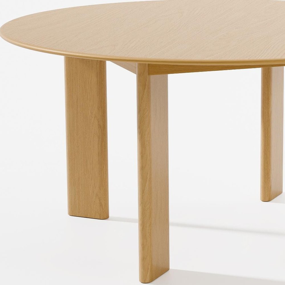 58" Black Solid Wood Round Top Dining Table