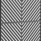 72" Black Metal Six Panel Outdoor Privacy Screen
