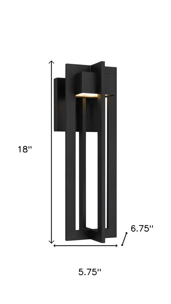 Black LED Dimmable Outdoor Hanging Light