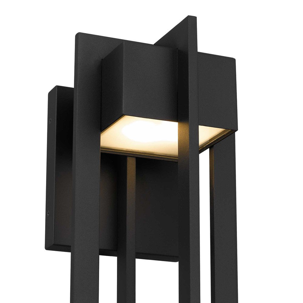 Black LED Dimmable Outdoor Hanging Light