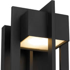 Black LED Dimmable Outdoor Hanging Light