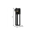 Black LED Dimmable Outdoor Hanging Light