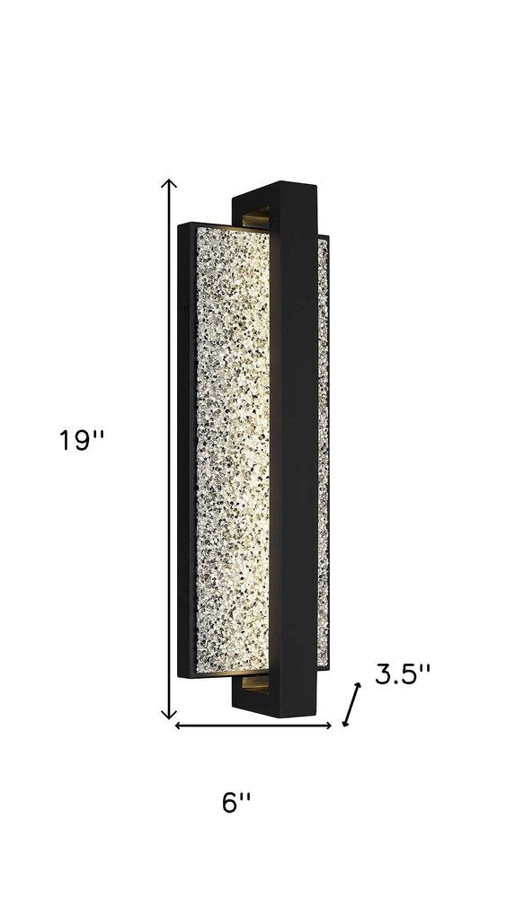 Black LED Dimmable Outdoor Hanging Light