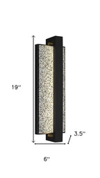 Black LED Dimmable Outdoor Hanging Light
