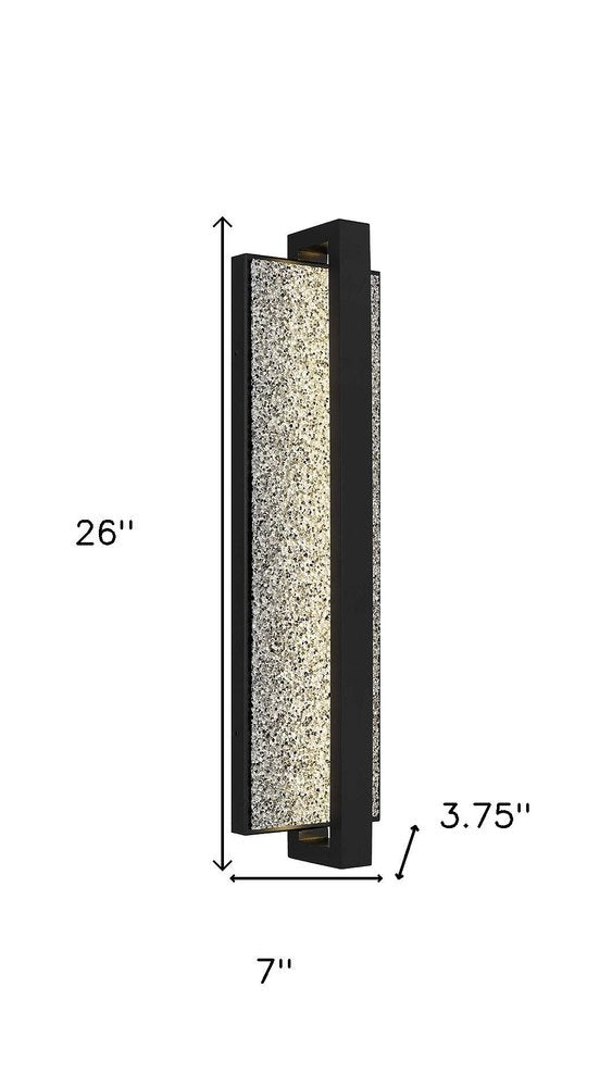 Black LED Dimmable Outdoor Hanging Light