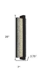 Black LED Dimmable Outdoor Hanging Light