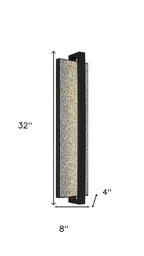 Black LED Dimmable Outdoor Hanging Light