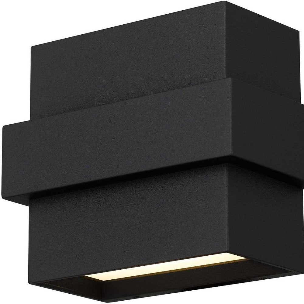 Black LED Dimmable Outdoor Hanging Light