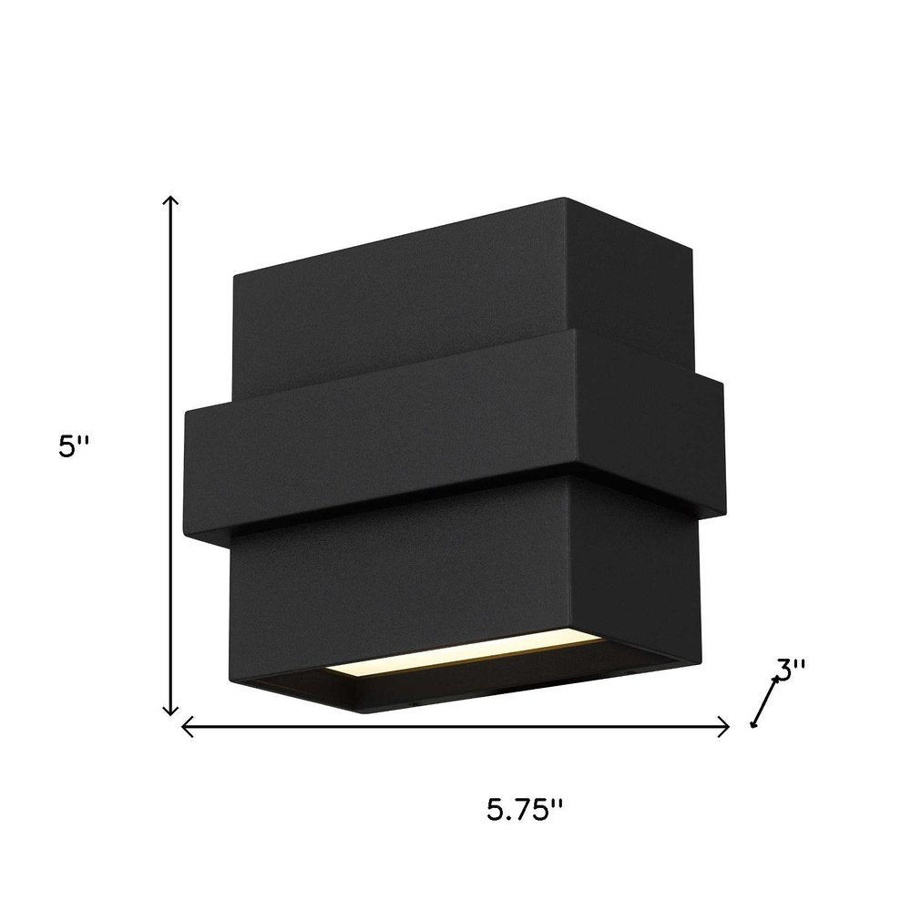 Black LED Dimmable Outdoor Hanging Light