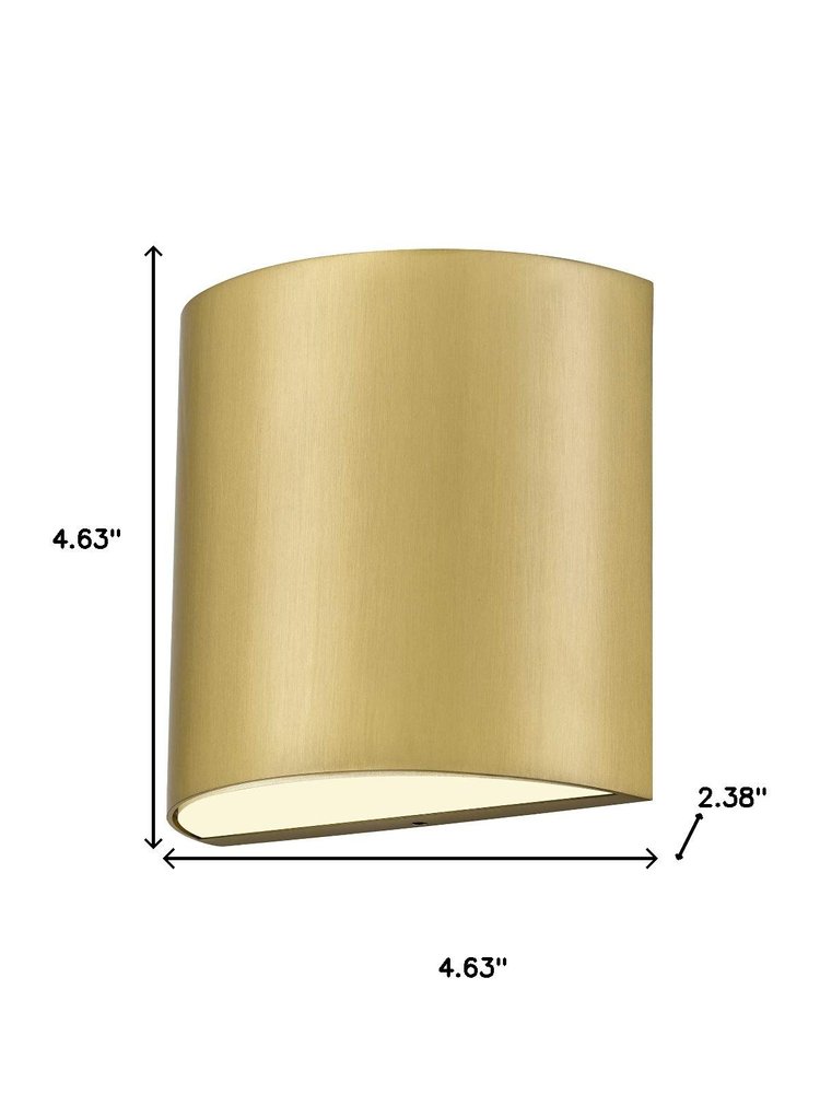 Brass LED Dimmable Outdoor Hanging Light