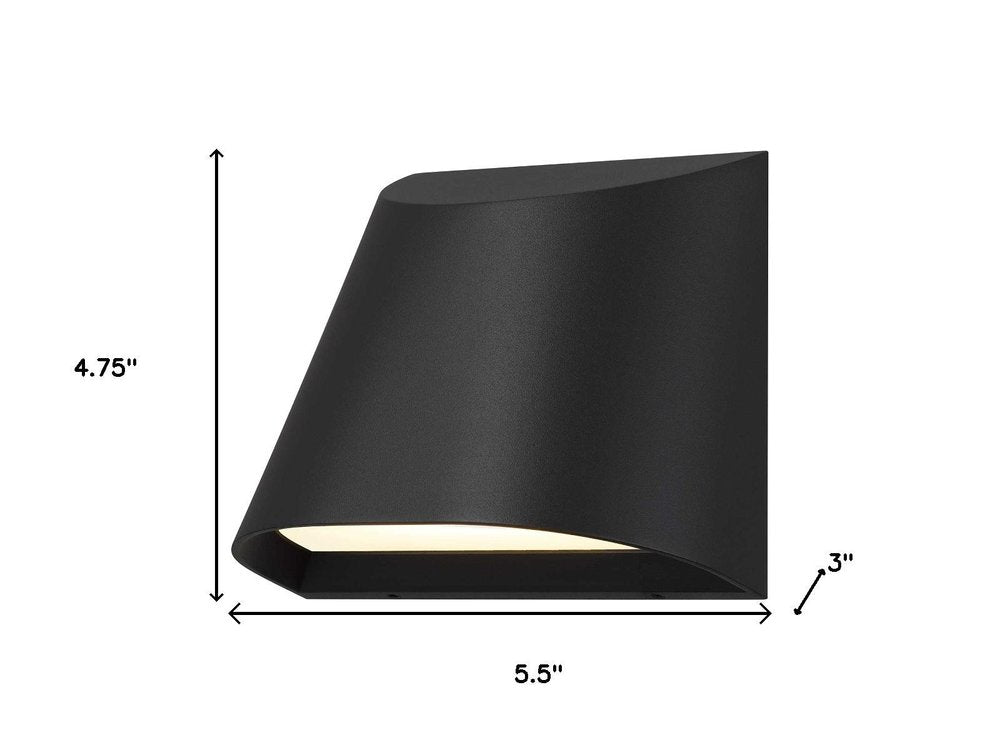 Black LED Dimmable Outdoor Hanging Light