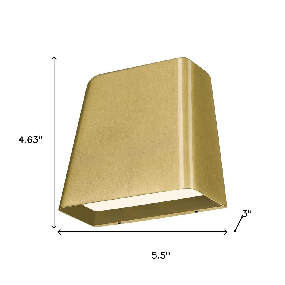 Brass LED Dimmable Outdoor Hanging Light