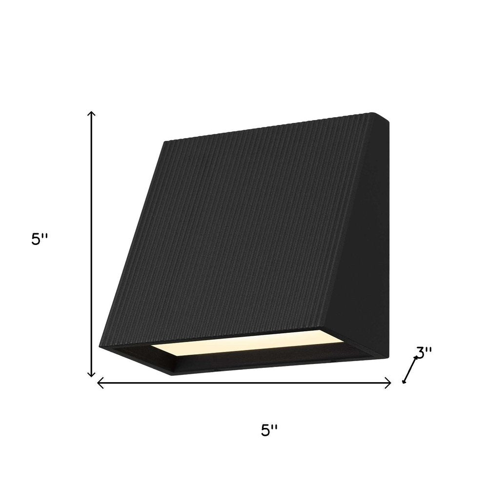 Black LED Dimmable Outdoor Hanging Light