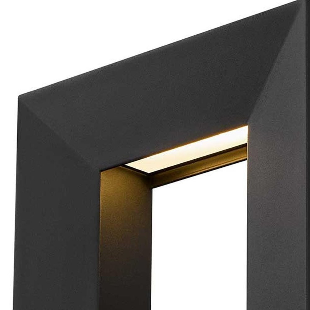 Black LED Dimmable Outdoor Hanging Light