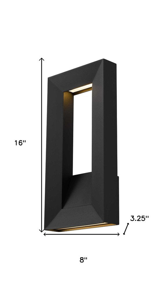 Black LED Dimmable Outdoor Hanging Light