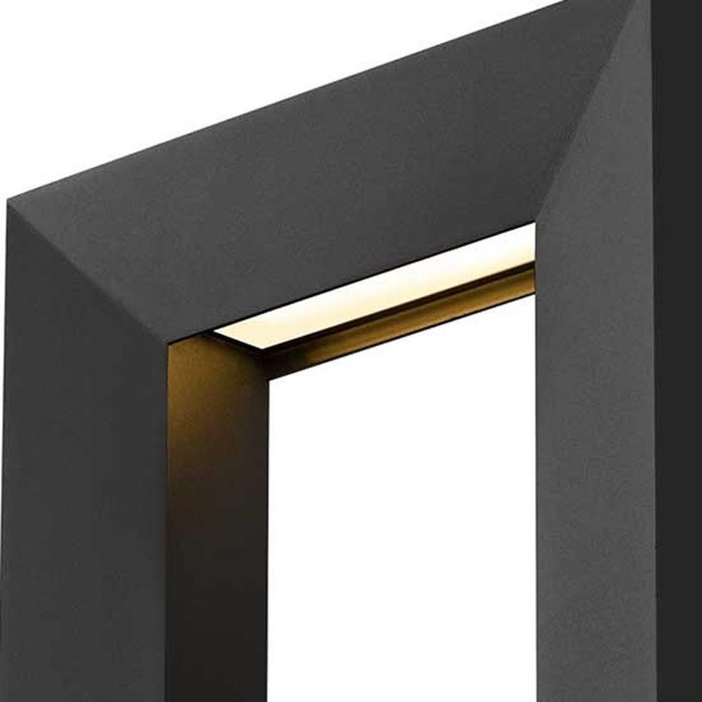 Black LED Dimmable Outdoor Hanging Light