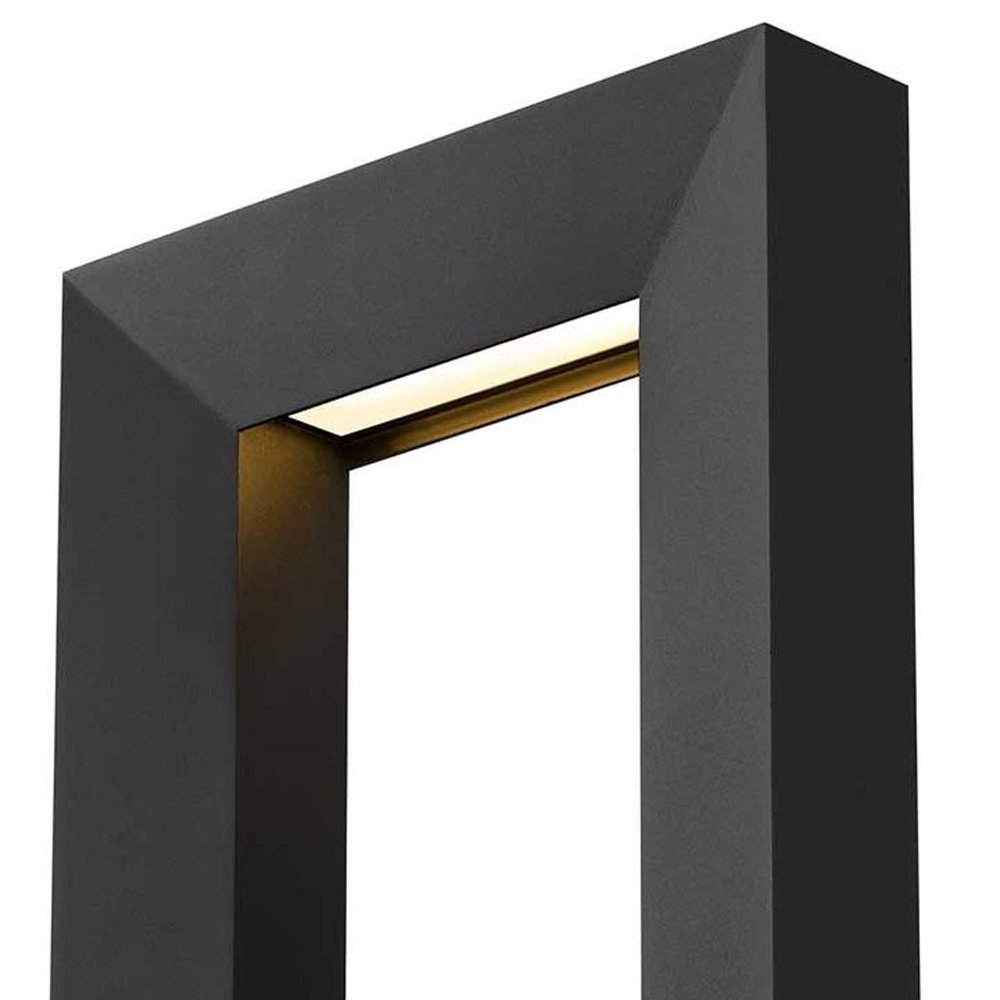 Black LED Dimmable Outdoor Hanging Light