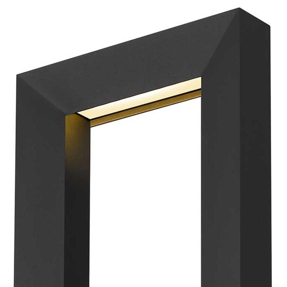 Black LED Dimmable Outdoor Hanging Light