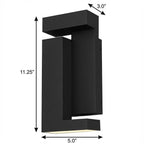 Black LED Dimmable Outdoor Hanging Light