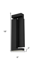 Black LED Dimmable Outdoor Hanging Light