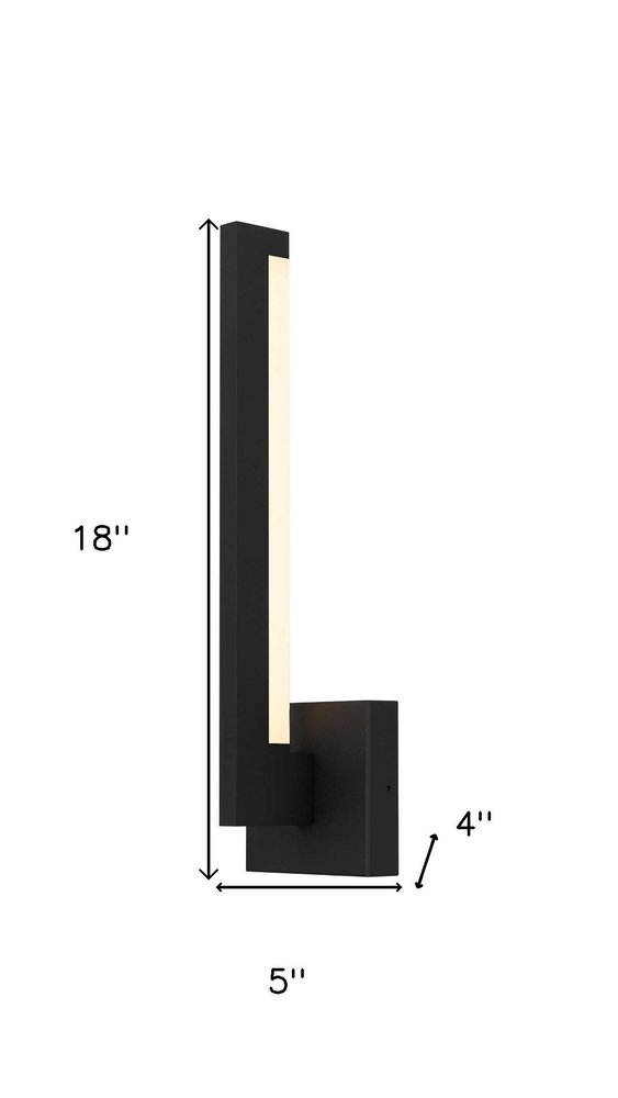 Black LED Dimmable Outdoor Hanging Light