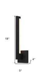Black LED Dimmable Outdoor Hanging Light