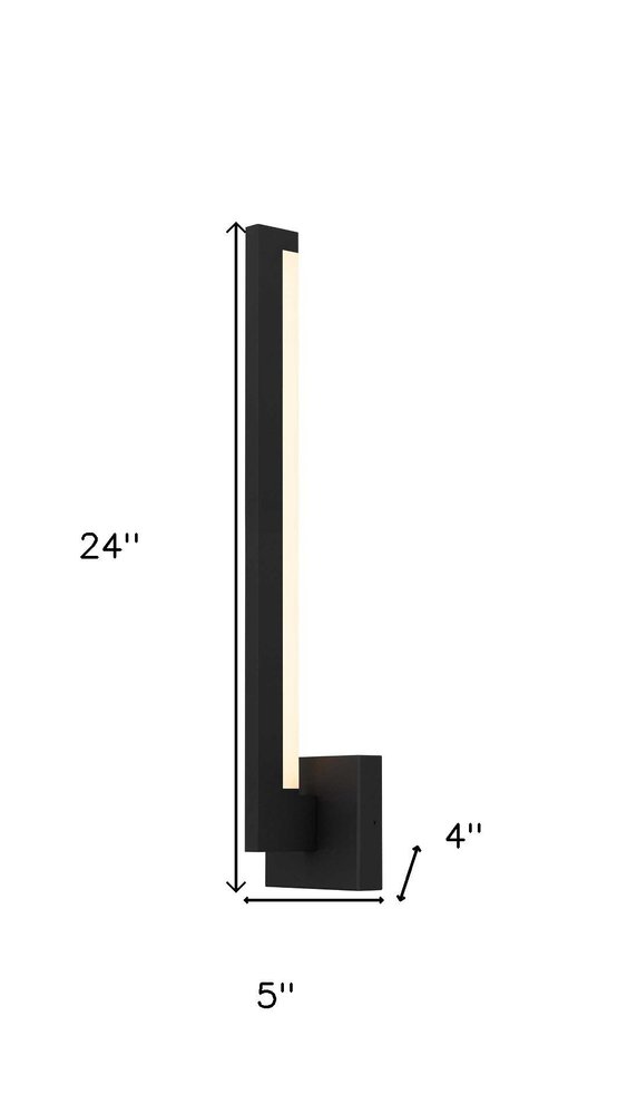 Black LED Dimmable Outdoor Hanging Light