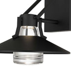 Black Transparent LED Dimmable Outdoor Hanging Light