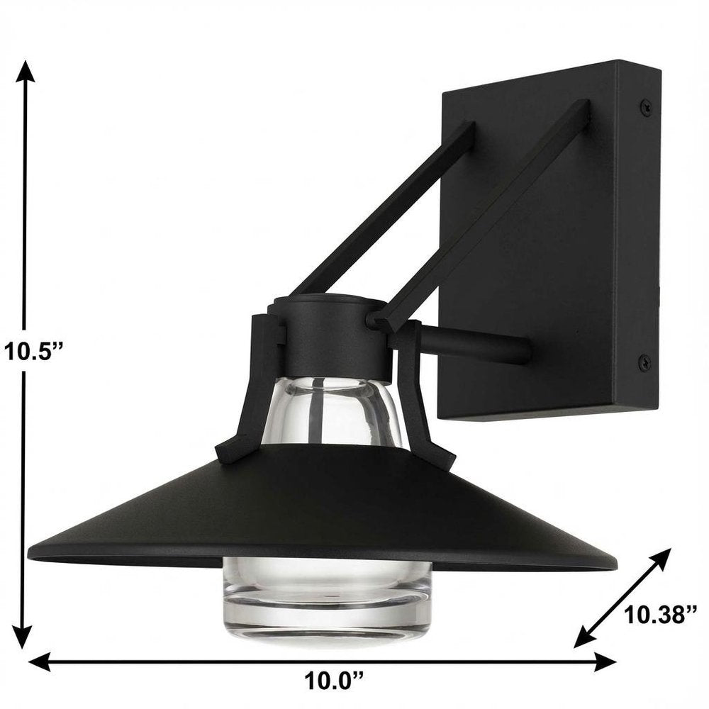 Black Transparent LED Dimmable Outdoor Hanging Light